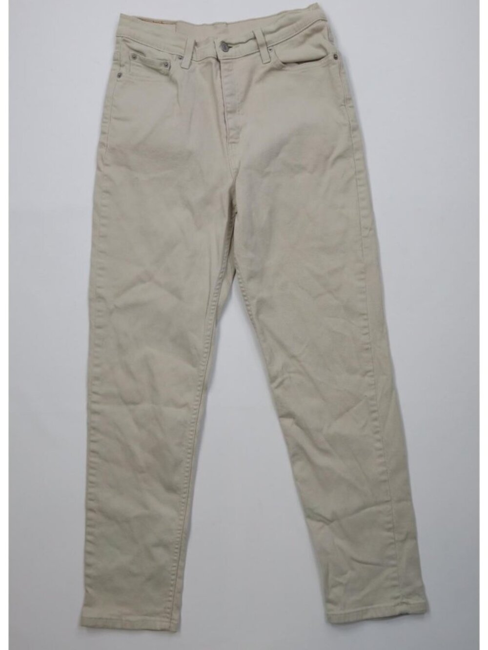 Vintage Y2K 2001 Levis 512 Womens 10 Slim Fit Tapered Leg Denim Jeans Beige